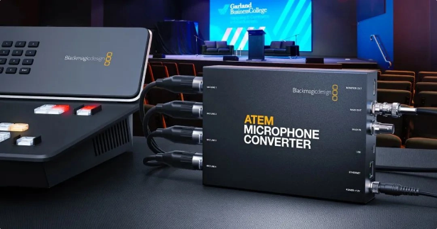 blackmagic 发布 atem microphone converter 转换器:支持 television studio hd8 切换台(图1)