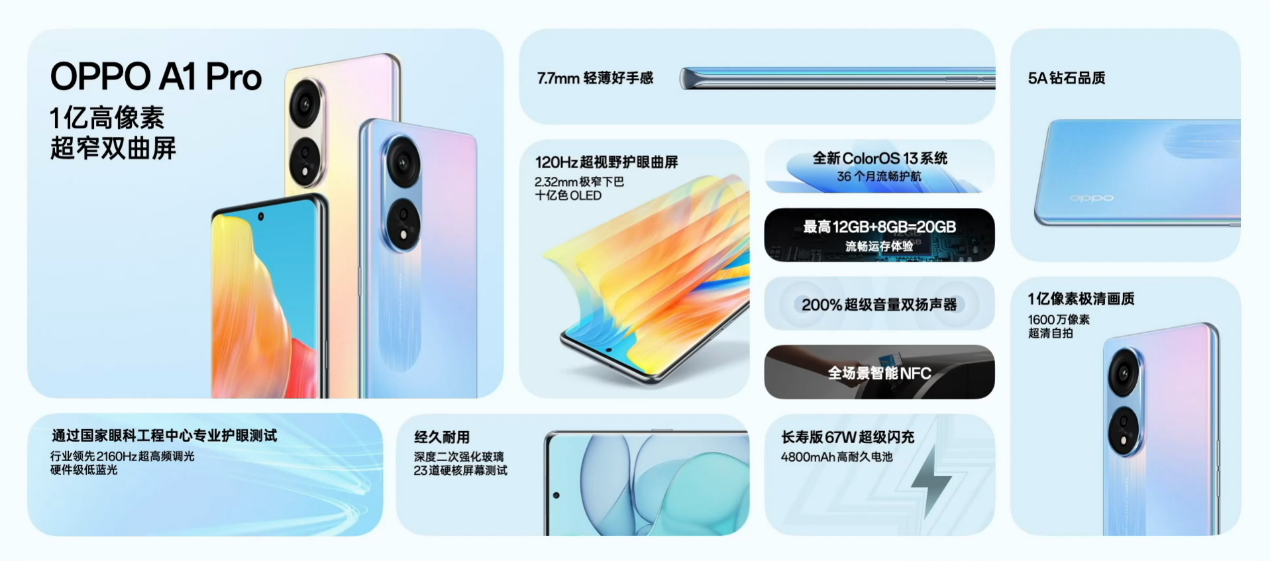 oppo a1 pro正式发布,售价1799元起(图1) oppo a1 pro正式发布,售价1799元起